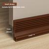 50mm Height Door Seal Strip Flexible Soft TPE Under Door Weatherstrip 1M Self-Adhesive Dustproof Windproof Stripping