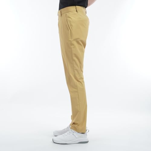 Admiral Golf Men's Water-Repellent Wide Tapered Pants ADMA510, Beige