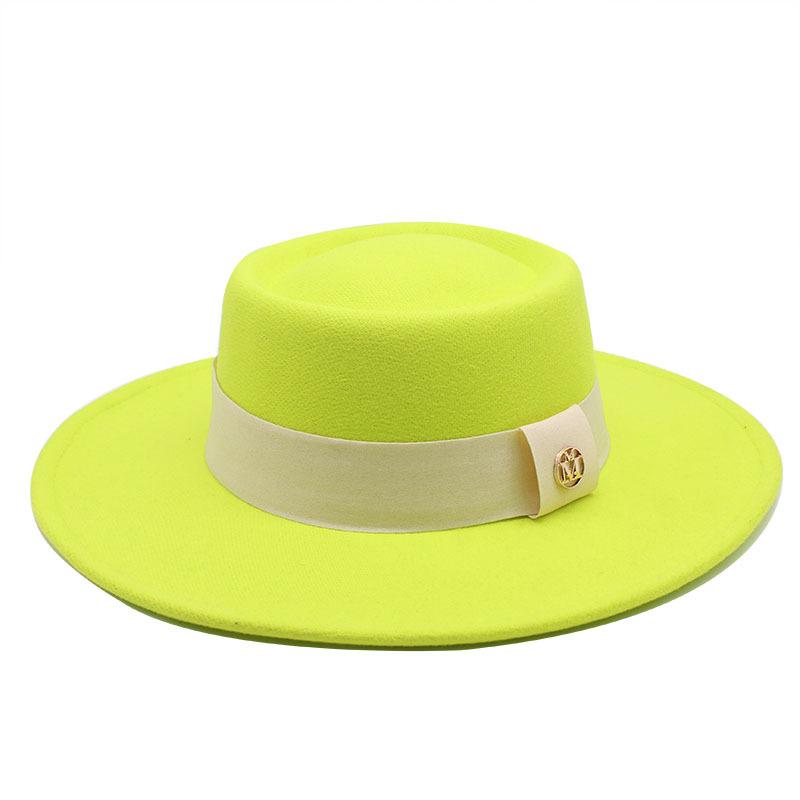 Hat Women'S Season Versatile Wool British Vintage French Celebrity Winter Felt Hat Hepburn Jazz Top Hat