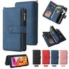 Multi Card Slots Case for OPPO Find X3 Pro X5 Lite Reno 12 7 Lite 5Z 4Z A60 A79 A58 A78 A96 A74 Wallet Zipper Flip Leather Cover