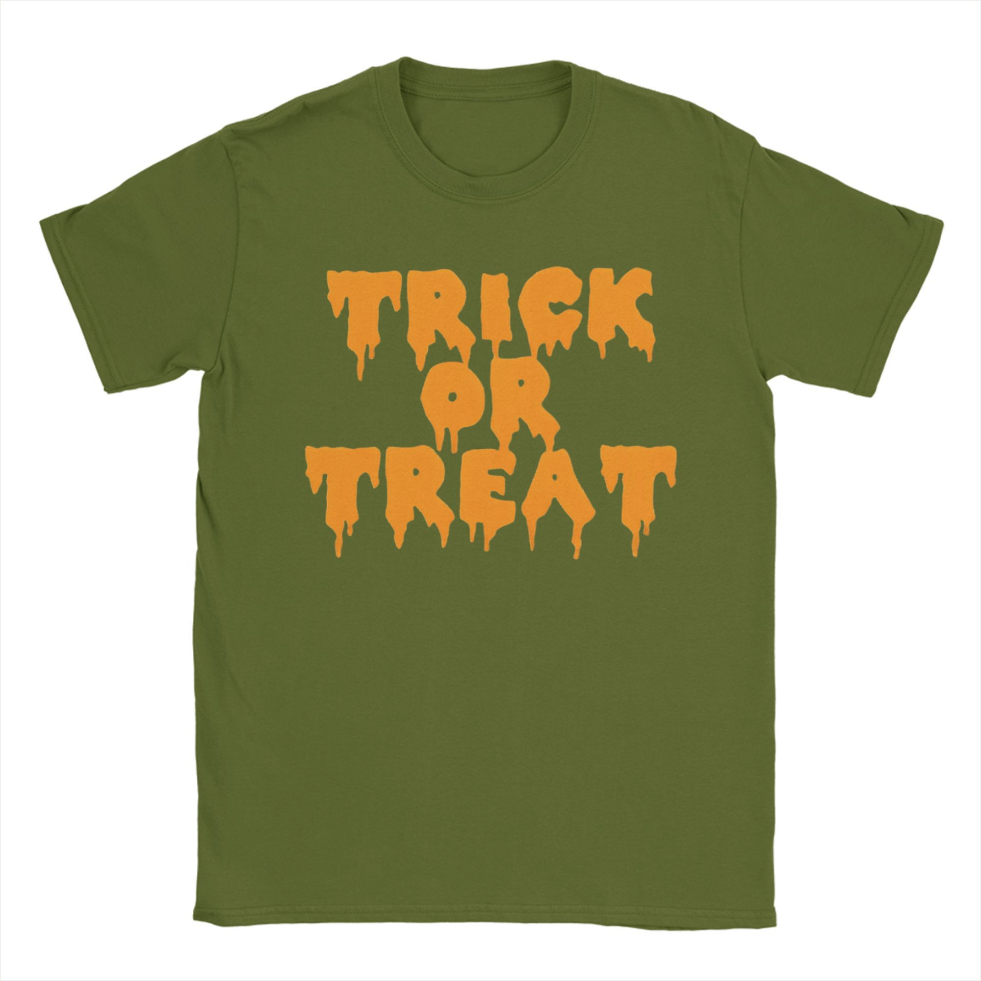 

Men s Halloween TRICK or TREAT T Shirt Cotton Clothing Funny Short Sleeve Round Collar Tees Gift Idea T-Shirt 4XL
