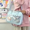 Lace pain bag, large capacity and large amount of food, cereal bag, bar badge bag, women's bag, oblique span shoulder daily versatile bag.
