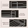 Kitchen Countertop Storage Rack Spice Shelf Versatile Iron Wire Storage Basket For Bathroom Toiletries Cup Organizer Racks