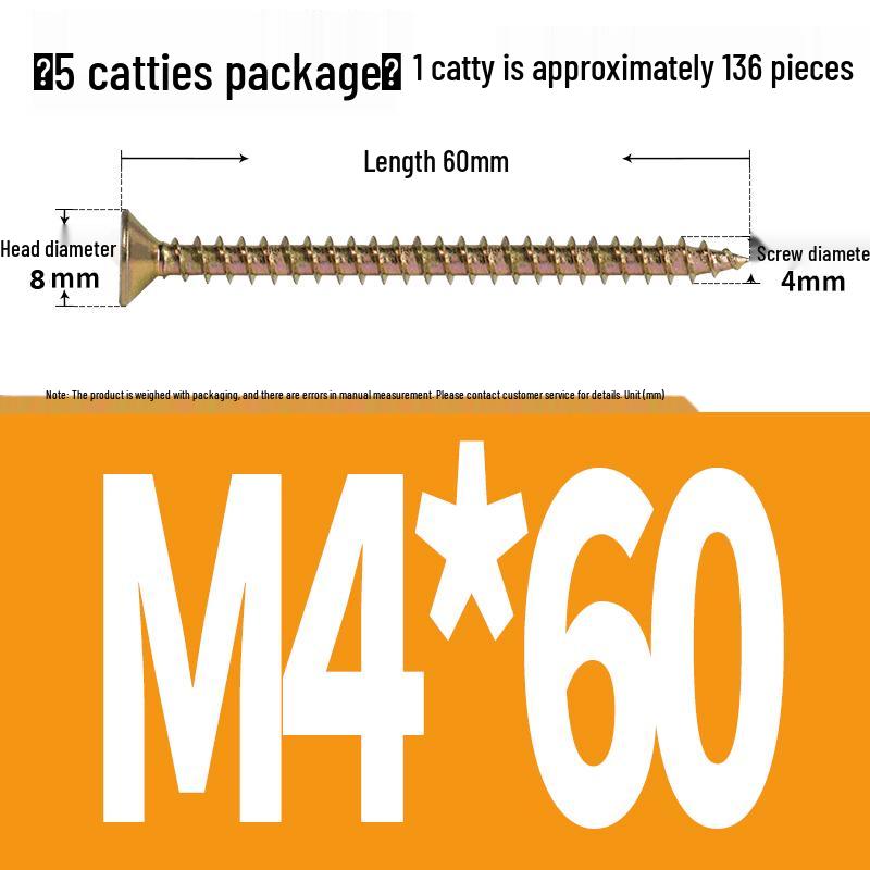Eco-friendly Self-tapping Phillips Flat Head Screws for Fiberboard and Wall Panels