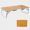 MDF Desktop Table Outdoor Picnic Folding Lightweight Heavy Duty Aluminum Frame Bamboo Top Camping Hiking Backpacking BBQ Portable Collapsible