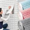 1/5/10m 3D Self-adhesive Wallpaper Brick Wall Stickers Home Decor  for Walls DIY Bedroom Papel De Parede
