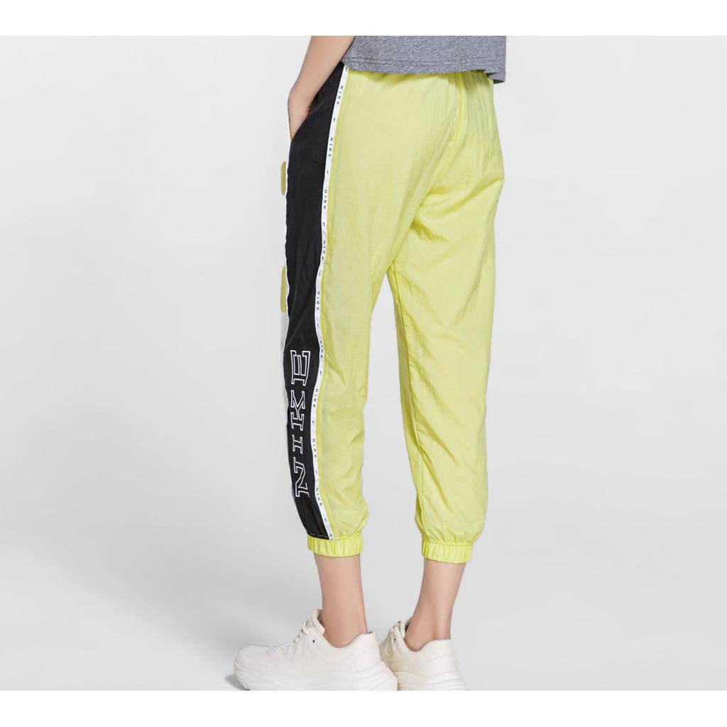 Nike Woven Logo Sports Long Pants Women Pants Light-Yellow CK1409-367