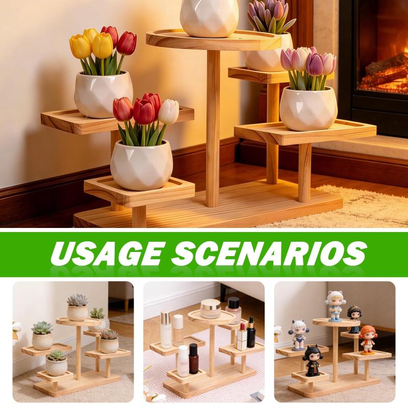Wooden Cake Display Stand Versatile Storage Shelf For Home Party And Wedding Decoration
