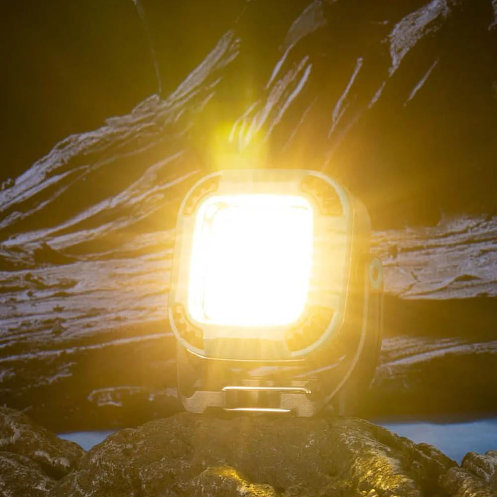 Portable LED Camping Light COB Work Light Type-C Rechargeable Flashlight Camping Lamp Outdoor Indoor Camping Fishing Emergency Lamp