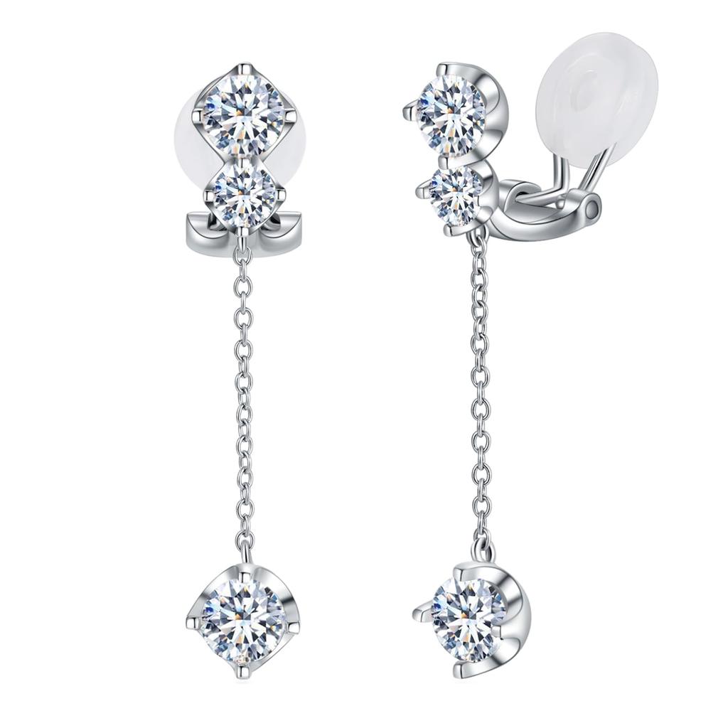 earrings for 5A wedding April April birthday present for popular FH.bird women, popular, dangling, painless, zirconia, hypoallergenic, earrings,