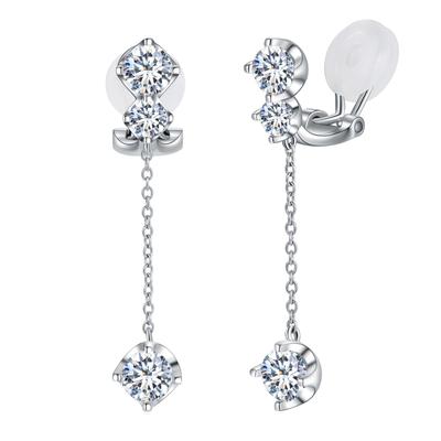 Earrings for 5A Wedding April April Birthday Present for Popular FH.bird Women, Popular, Dangling, Painless, Zirconia, Hypoallergenic, Earrings,