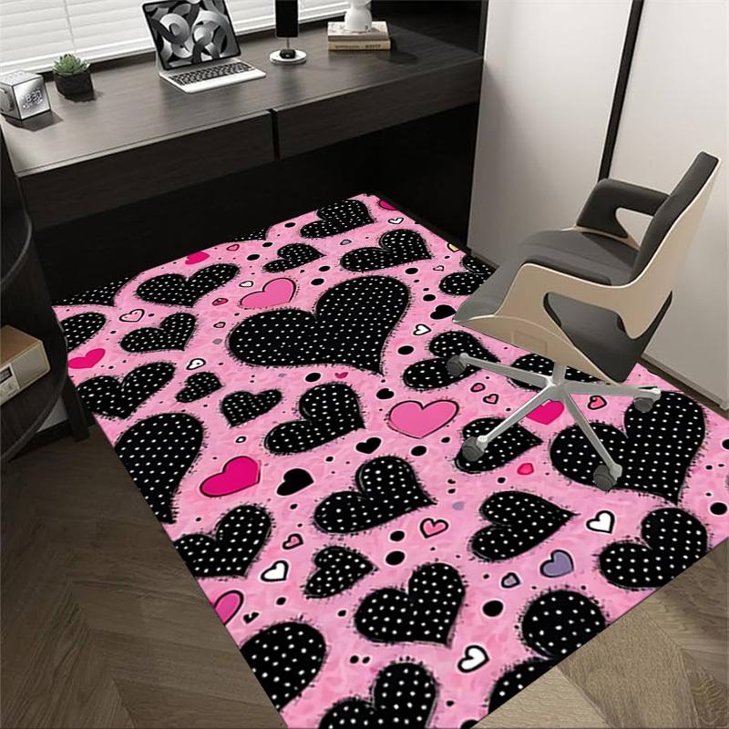 

1PC Heart Pattern Extra Large Non-Slip Floor carpet, Office, family, bedroom, Studio - Large Area Rug,Longlasting Material-K0365 60cm by 90cm