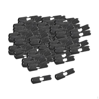100Pcs Zipper Pull Cord Ends Locks Running Shoe Lace End Clips Replacements Rope Buckles for