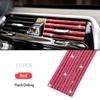 10Pcs Diamond Car Air Conditioner Outlet Strip Drill U Shape Rhinestone Clip Decoration Shiny Crystal Trim Strip Car Accessories