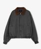 Underoff Washed Crop Work Blouson Jacket Dark Grey