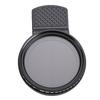 37mm Adjustable ND Filter ND2 400 Variable Neutral Density Lens Filter with Clamp for Smartphone Mount Reduces Light