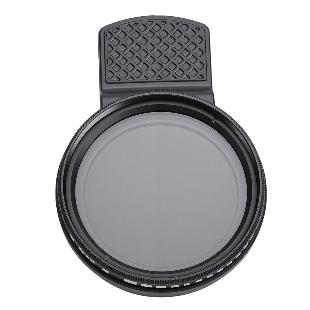 37mm Adjustable ND Filter ND2 400 Variable Neutral Density Lens Filter with Clamp for Smartphone Mount Reduces Light