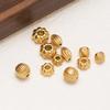 20Pcs Stainless Steel Flower Bead Loose Spacer Tube 8mm Beads for DIY Jewelry Making Bracelet Making Necklace Wholesale Findings