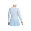 Nike Court Advantage Dri-FIT Einfarbig Hautfreundlich Bequem Schnelltrocknend Tennis-Shirt Damen Oberteile Himmelblau FZ6738441
