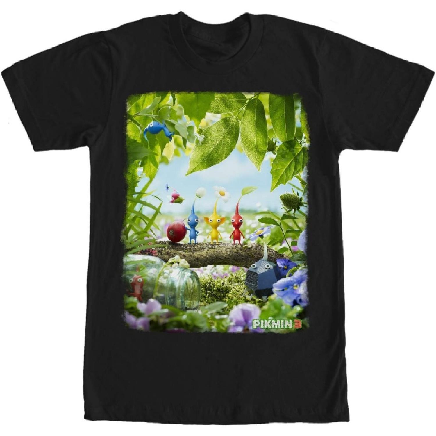 Fifth Sun Men s Nintendo Pikmin 3 T-Shirt S чёрный