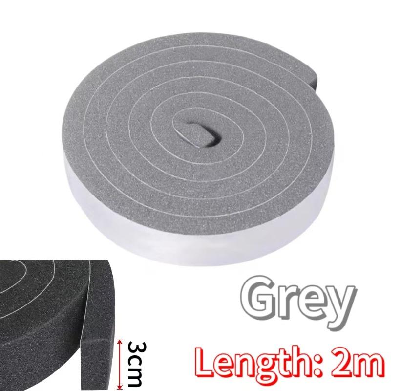 2-6pcs Self-Adhesive Sponge Foam Insulation Tape Door Window Sealing Strip Weather Stripping Soundproof Windproof Dustproof Seal