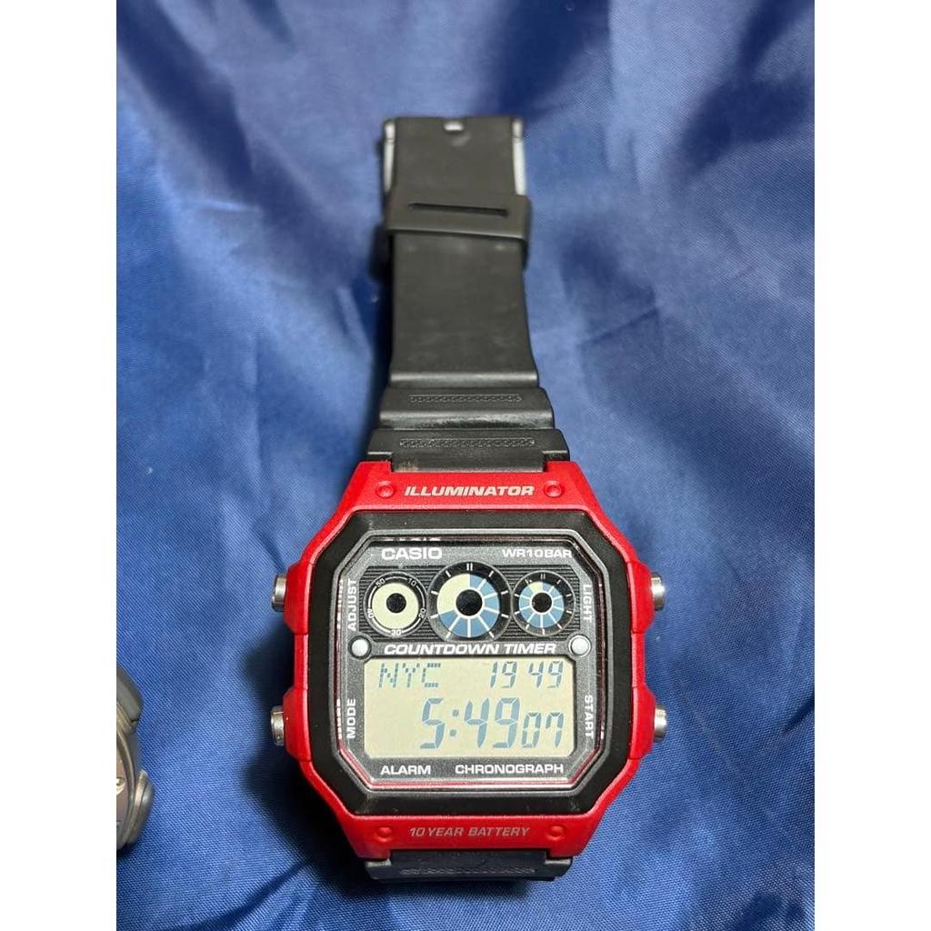 Used Soccer referee set: 2 watches, 3 whistles, green, yellow, and red cards with case, badge, etc.