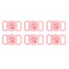 6pcs Pet Collar Holder for   Silicone Anti Lost Protective Cat Collars Case for Cat Dog Pet Collar