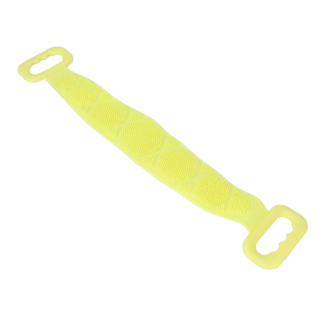 Silicone Back Scrubber Double Sided Bath Shower Exfoliating Back Cleaning Belt Strap for Men Women