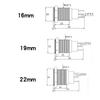 12/16/19/22mm Metal Push Button Switch Waterproof Momentary Latching Power Switch No LED Start Stop On/Off High Head Flat Head Switches4