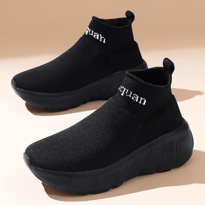 

Couples Casual Sports Shoes Summer 2026 Breathe Lightweight Walking Shoes Daily Training Sneakers for Men Women 36 чорний