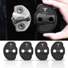 2/4Pcs Car Silicone Door Lock Cover Protective Stickers Accessories For Model3 Model S X ModelY Roadster SpaceX Cybertruck