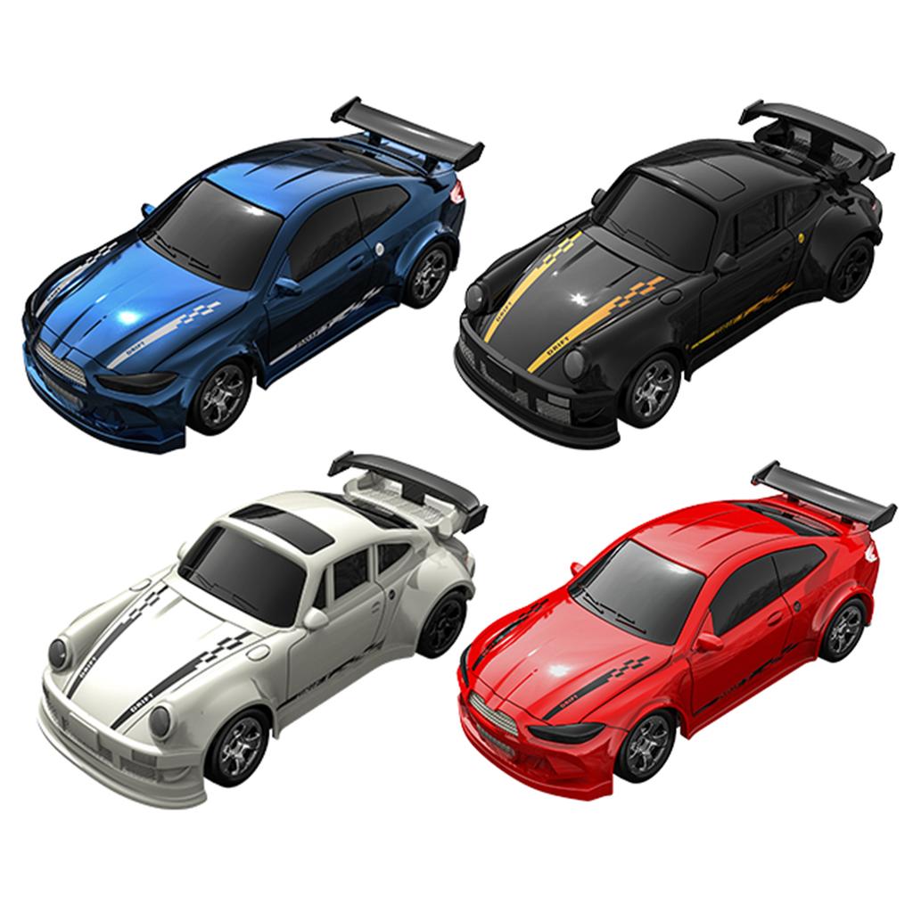 Remote Control Drift Car, 2.4GHz 4WD Mini Full Proportional Model Vehicle with LED Lights, Racing Sp