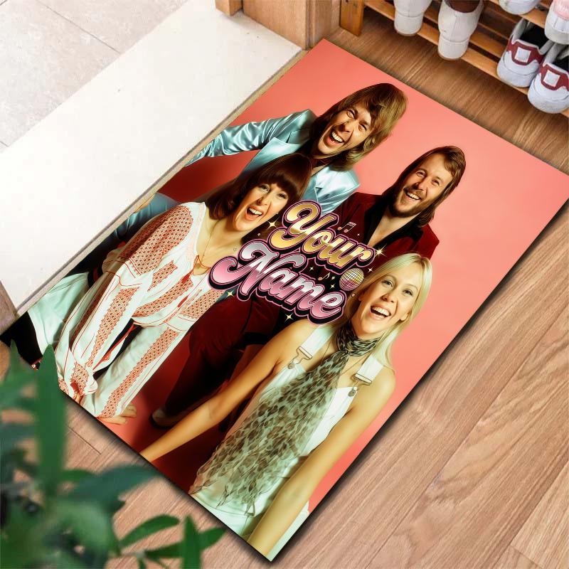 Abba Custom Name Carpet Rug For Living Room Bedroom Home Sofa Decoration Kids Play Nonslip Floor Mat