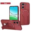Carbon Fiber Invisible Stand Holder Built-in Magnetic Ring Case for OPPO A5X A5 Pro A5 5G A3X A3 A40m A40 A60 Protect Cover