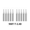 10Pcs/Lot 900M-T Series Soldering Iron Tip Set Lead Free Welding Head for Hakko 936 937 Soldering Station BGA Rework Tools