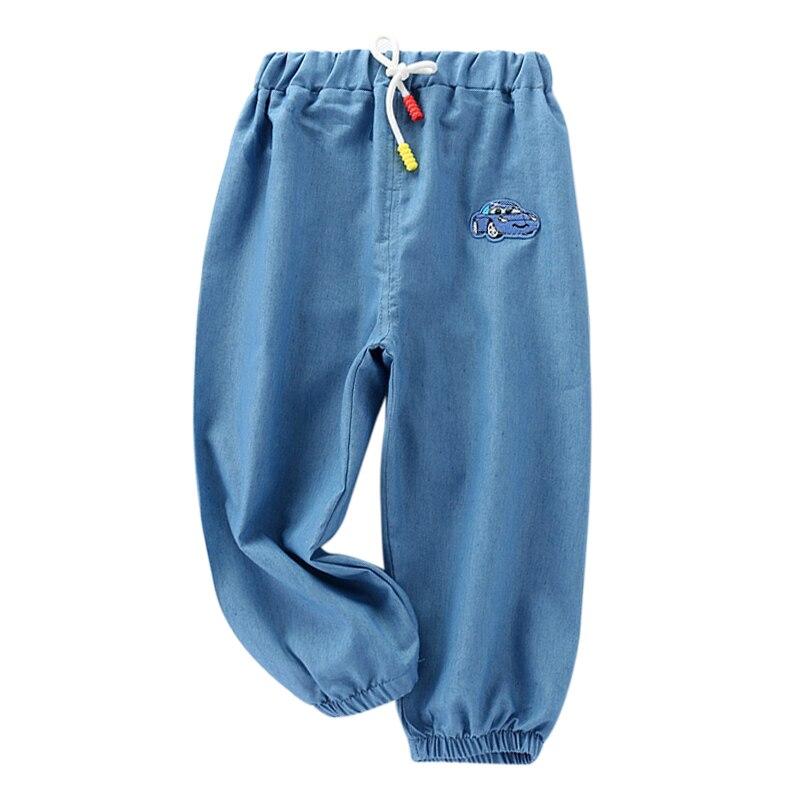 

MAITA/Детские легкие дышащие джинсовые штаны с защитой от комаров, модный домашний повседневный спортивный костюм для малышей, летние футбольные длинные штаны для мальчиков 80