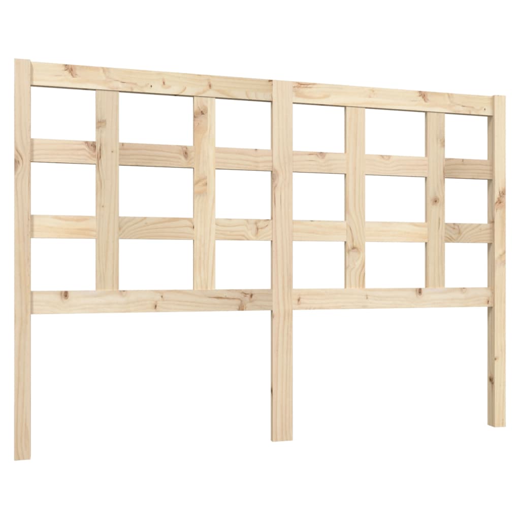 Headboard 140.5 X 4 X 100 Cm Solid Pine Wood