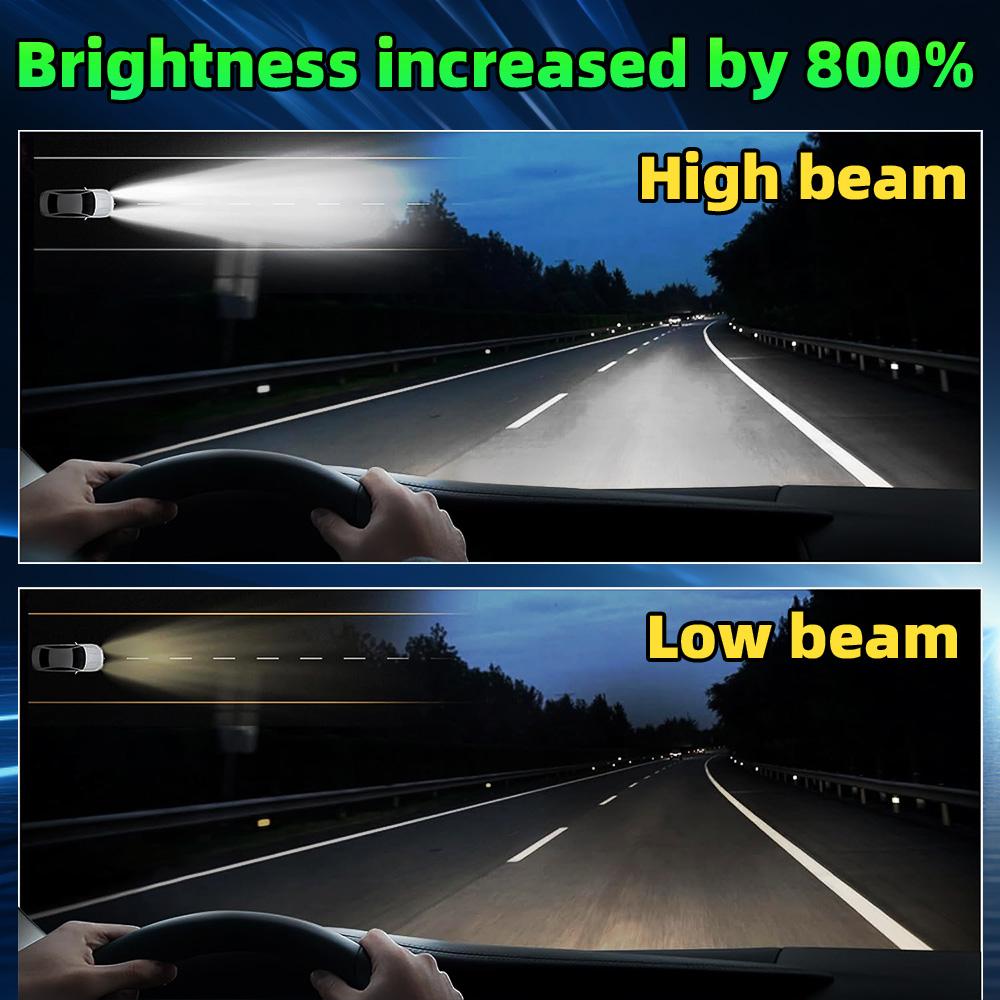 9005 9006 H11 NO Turbo Fan 60000LM LED Headlights 9007 Super Bright CANBUS 1:1 Mini Size Spotlights Automobile Fog Light 6000K