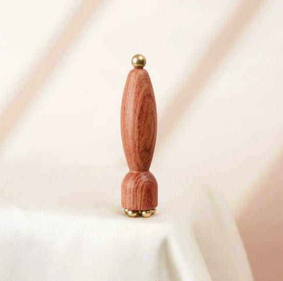 Sandalwood Lotus Copper Bead Eye Massager & Muscle Scraping Stick