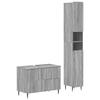 2 Piece Bathroom Cabinet Set ZWOLLE Sonoma Grey