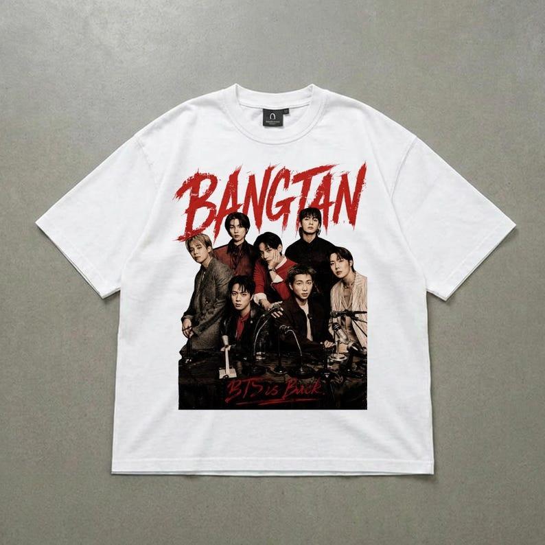 Vente Chaude d'Été Bangtan BTS Tournée Mondiale 2026 T-shirt Hommes Femmes Harajuku Hip Hop Punk T-shirt Rond Imprimé Col Rond Manches Courtes T-shirt Décontracté