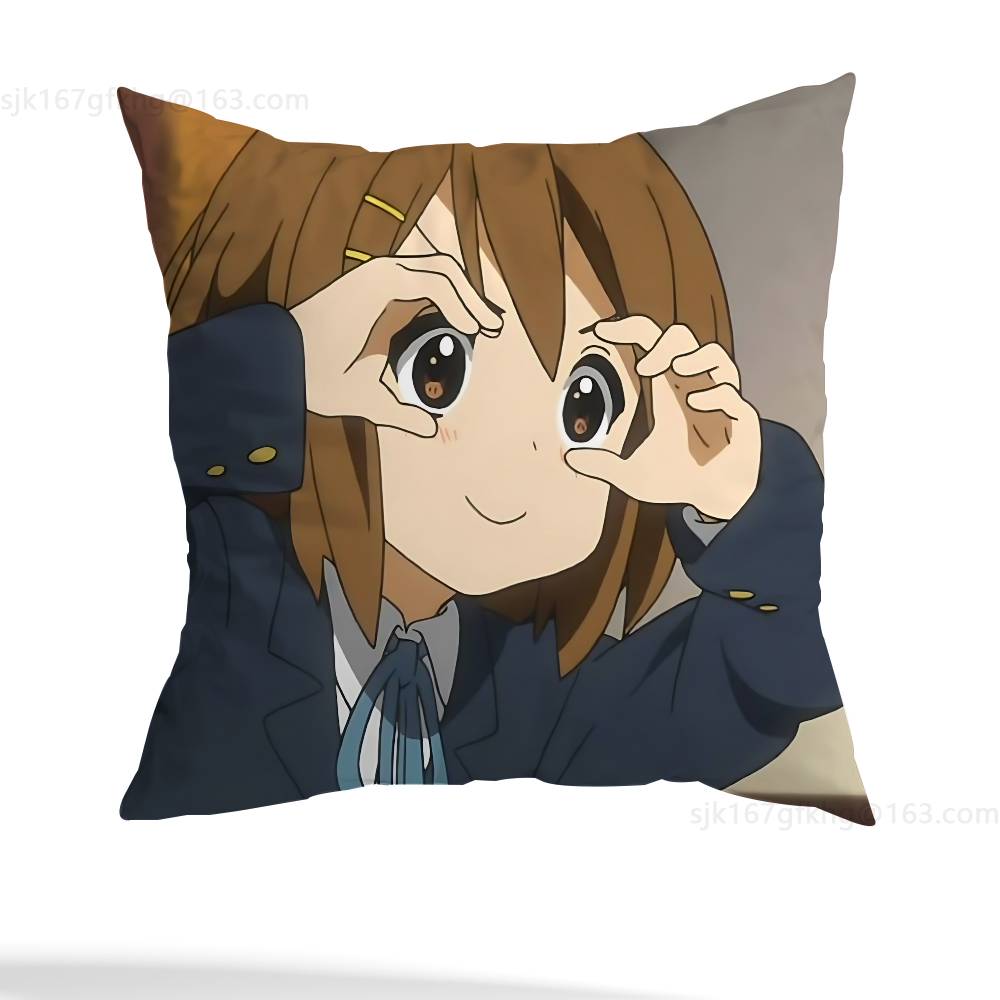 

Japan Anime K-ON Pillow Case Pillow Case Living Room Sofa Cushion Cover Suitable For Home Bedroom Room Decoration 12x12Inch