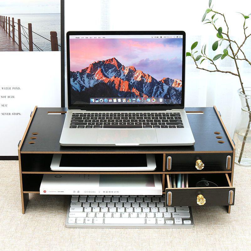 Ergonomic Laptop Cooling Stand with Storage