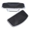 Pair of Adjustable Rear Passenger Floorboard Motorcycle Wide Footboard Footrests