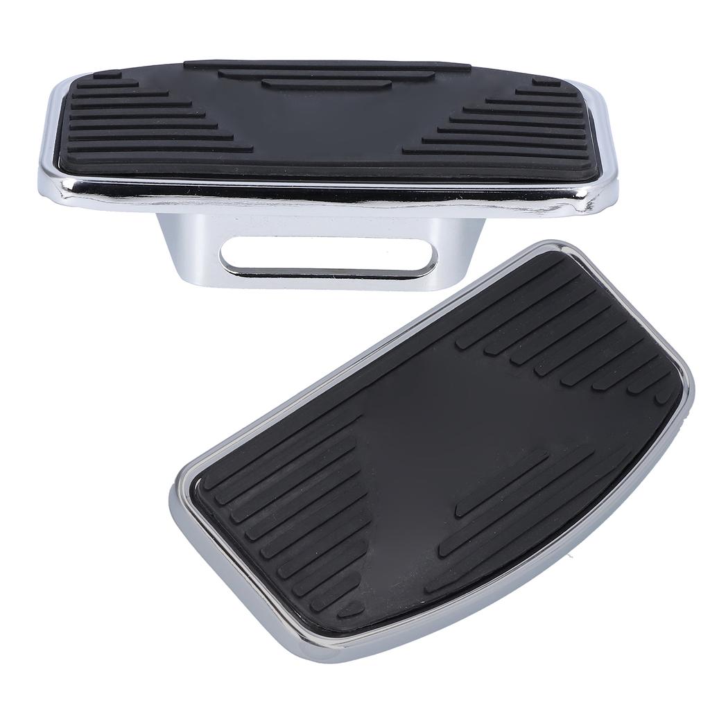 Pair of Adjustable Rear Passenger Floorboard Motorcycle Wide Footboard Footrests