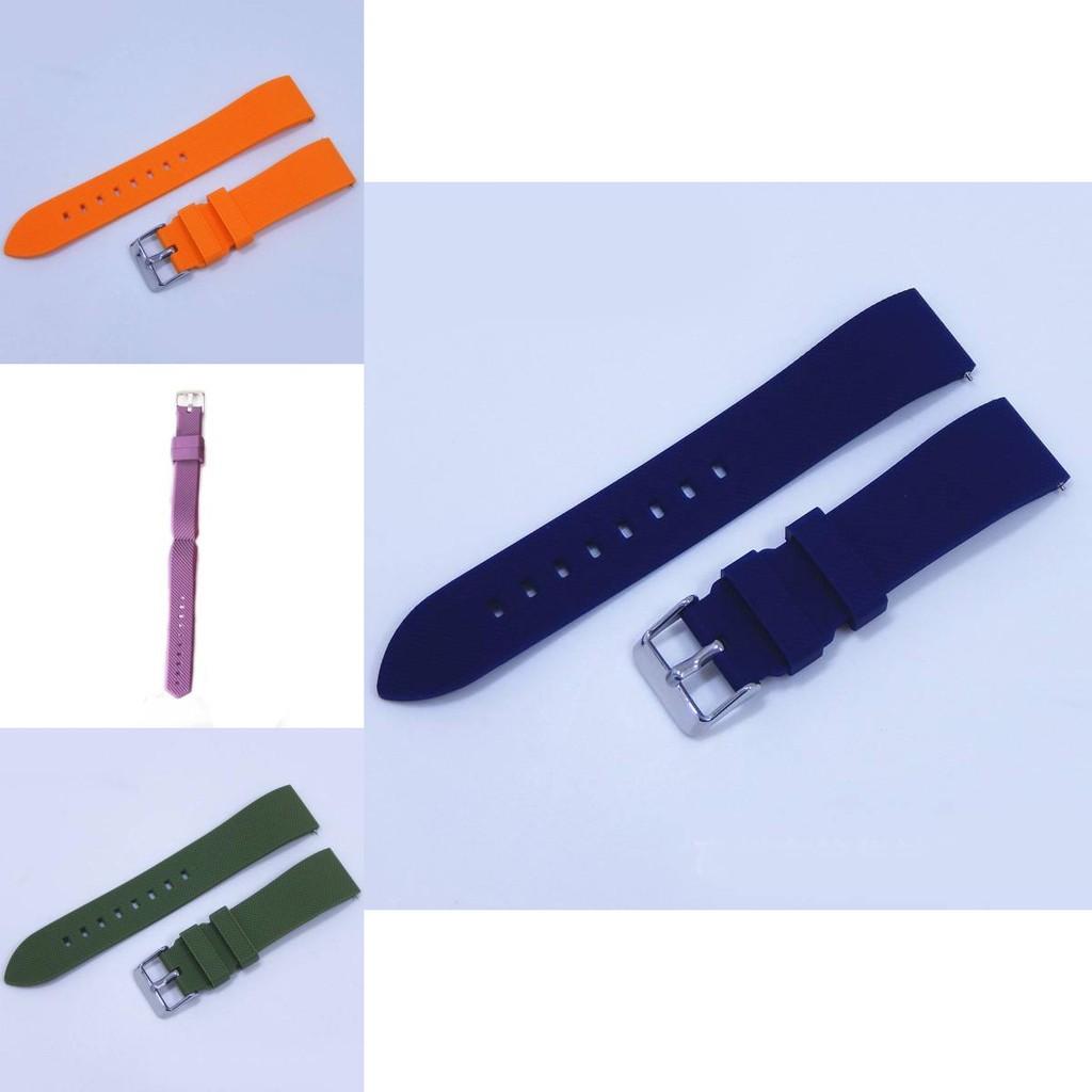 Silicone Watch Strap 20mm Waterproof Sport Band With Quick Release For Men Women