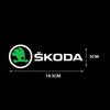 KNHX6 Car Logo Emblem Body Trunk Sticker Decal Decoration For Skoda Octavia Fabia Kamiq Super Rapid Scala VII Kodiaq Auto Accessories