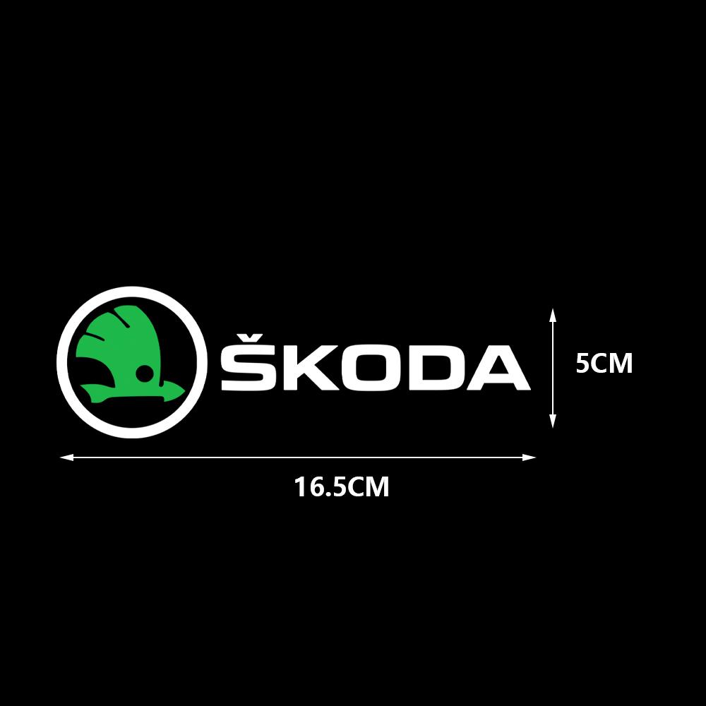 KNHX6 Car Logo Emblem Body Trunk Sticker Decal Decoration For Skoda Octavia Fabia Kamiq Super Rapid Scala VII Kodiaq Auto Accessories