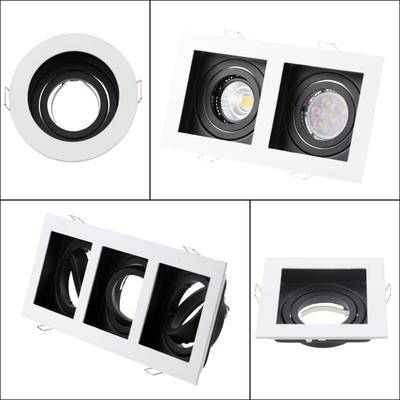 LED Downlight pour GU10 Ampoules Cadres De Montage Encastré Plafond LED Spot Éclairage Chambre Cuisine Intérieur Led Vers Le Bas Lampe