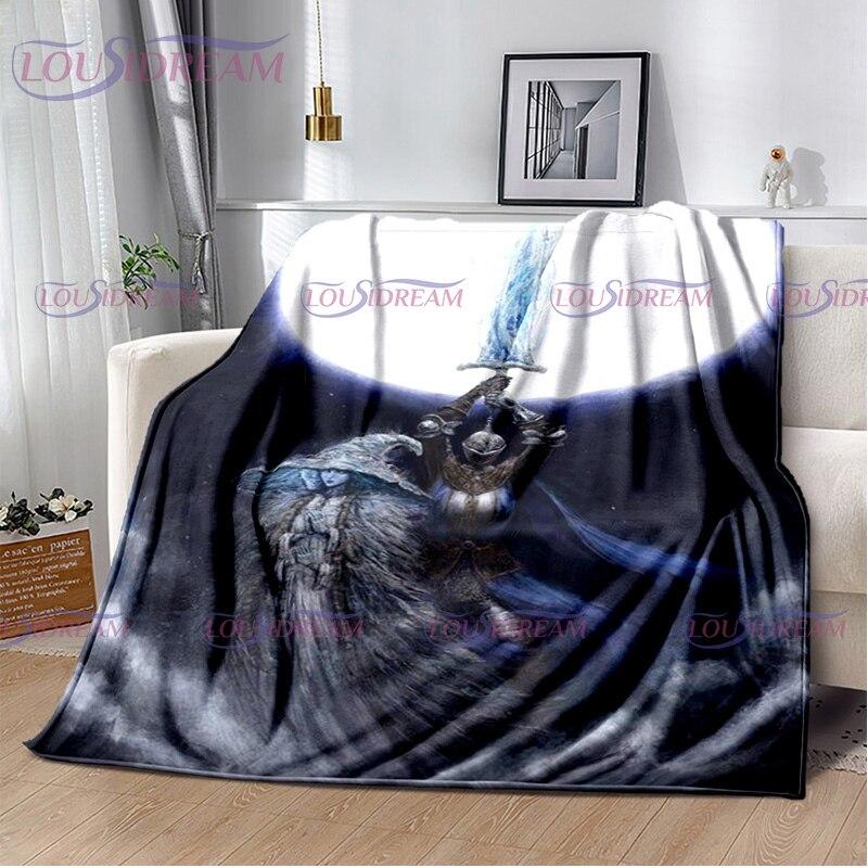 Personalized Elden Ring Blanket The Tarnished Print Flannel Blanket Ranni Soft Warm for Beds Throw Sofa Cover Bedspread